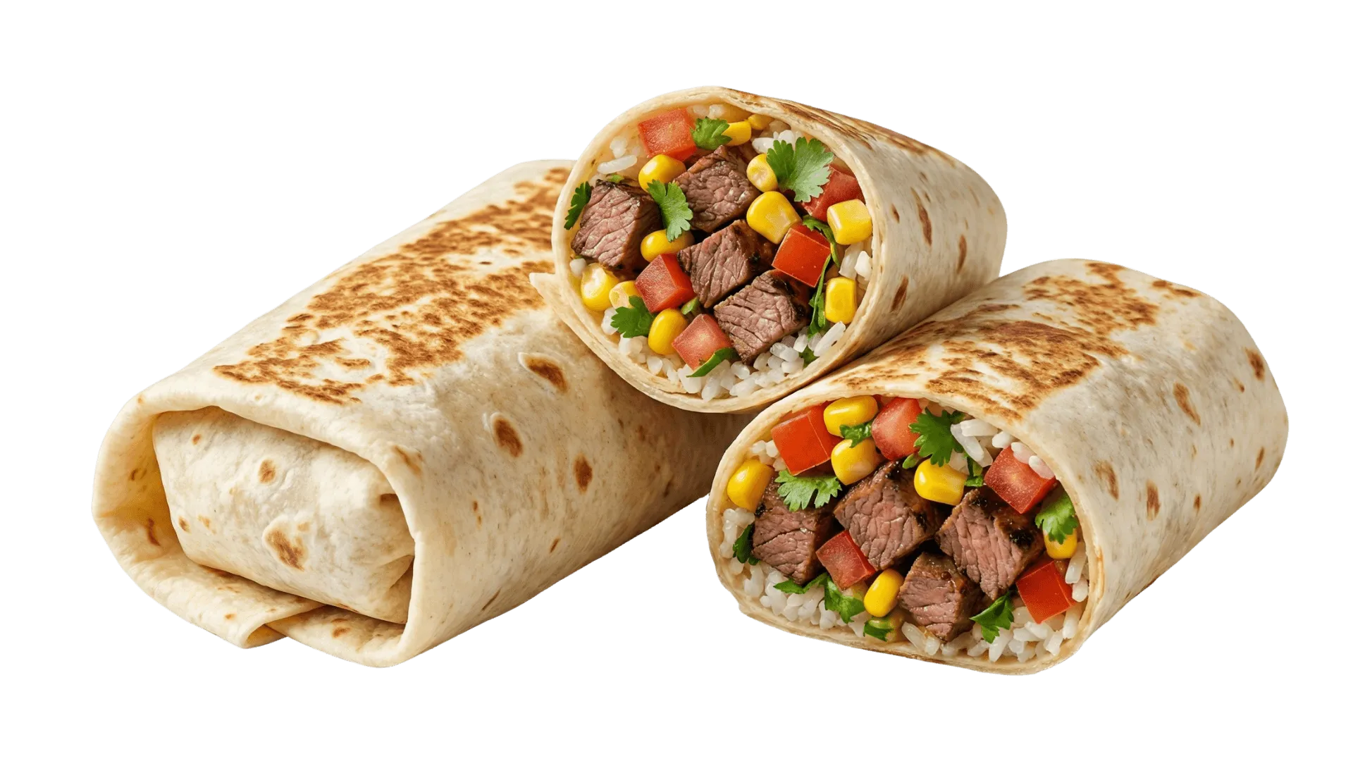 Fresh burritos from Bravo Burrito